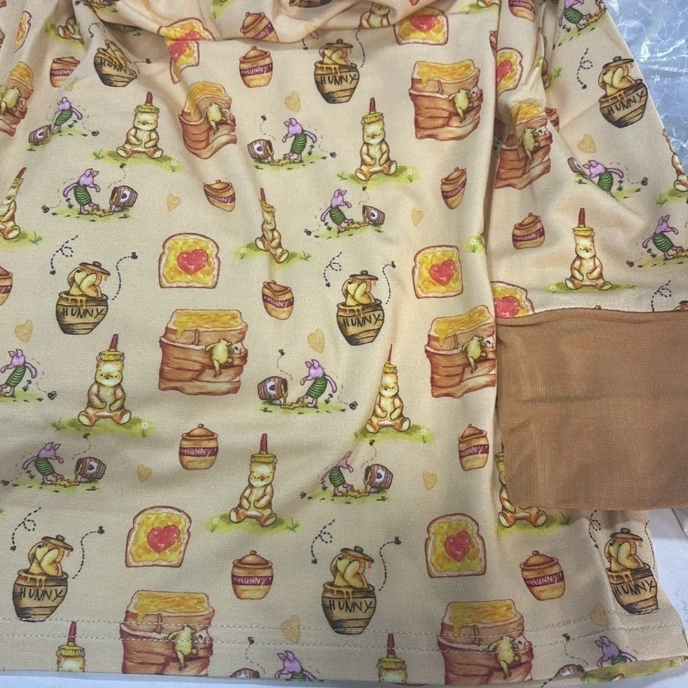 Wild woven kind thing honey bear 2 piece bamboo tencel pj set new